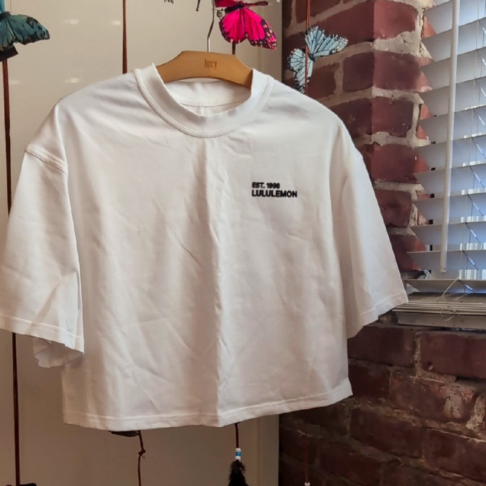 lululemon W Cropped Heavy Weight Shirt Sleeve